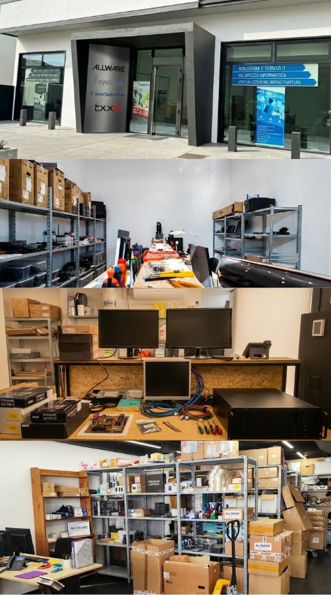 Ingresso sede operativa Allware Srl a Vicenza per assistenza informatica aziende