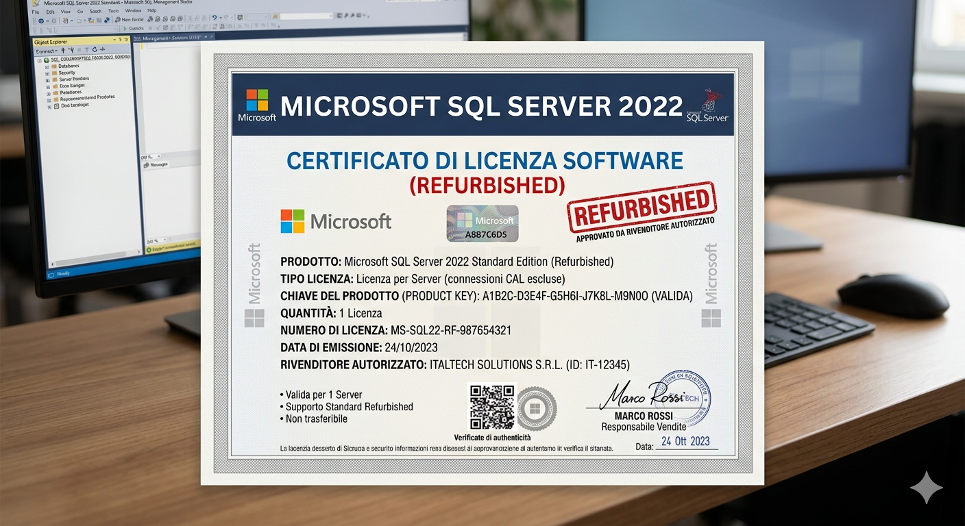 Rivenditore Certificato Licenze Microsoft SQL Server Refurbished Allware