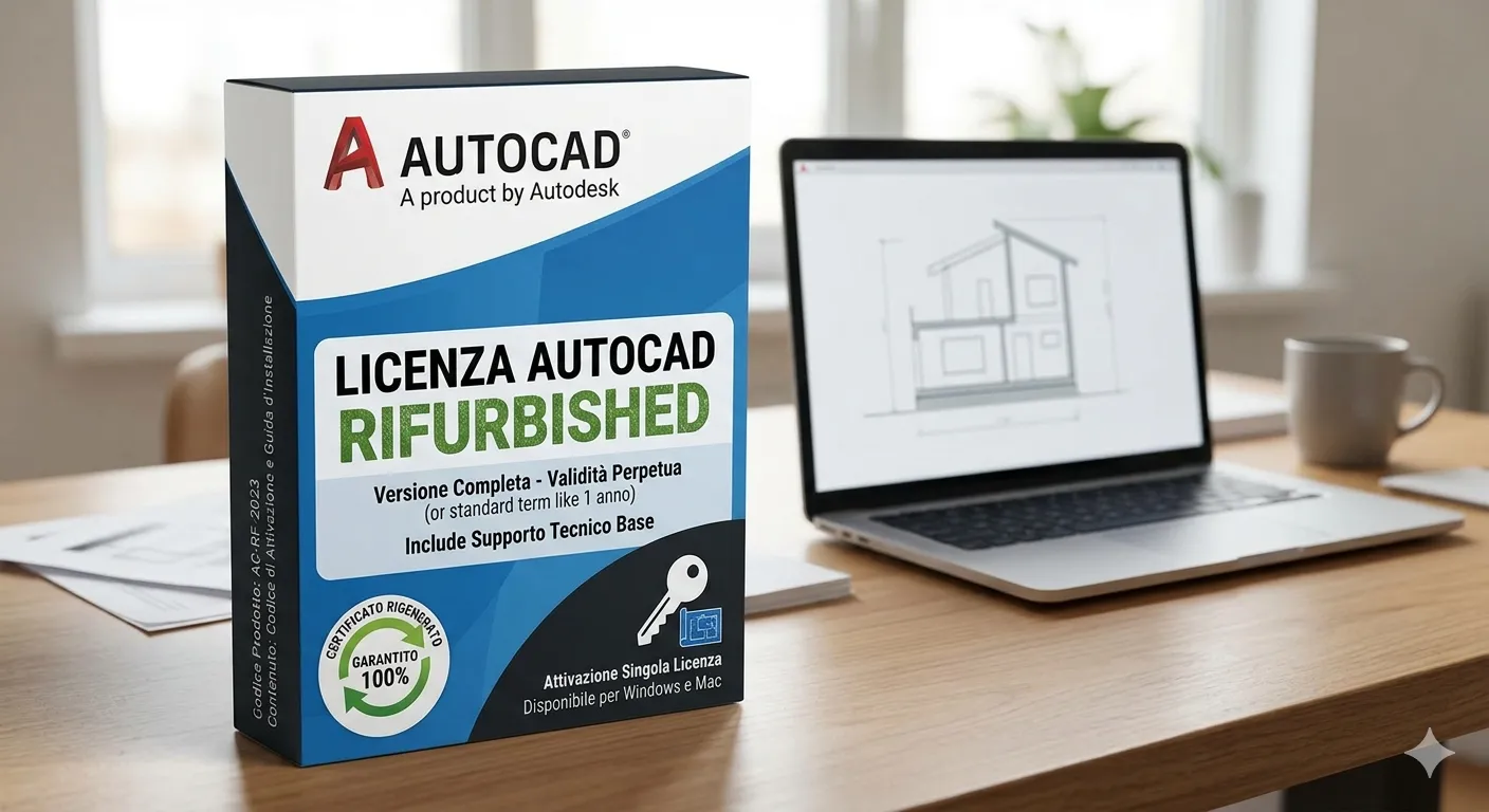 Licenza AutoCAD refurbished per studi tecnici e aziende
