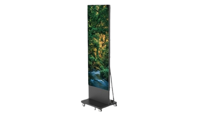 Hikvision DS-D4518CH-1FQF Poster LED Display su supporto da pavimento